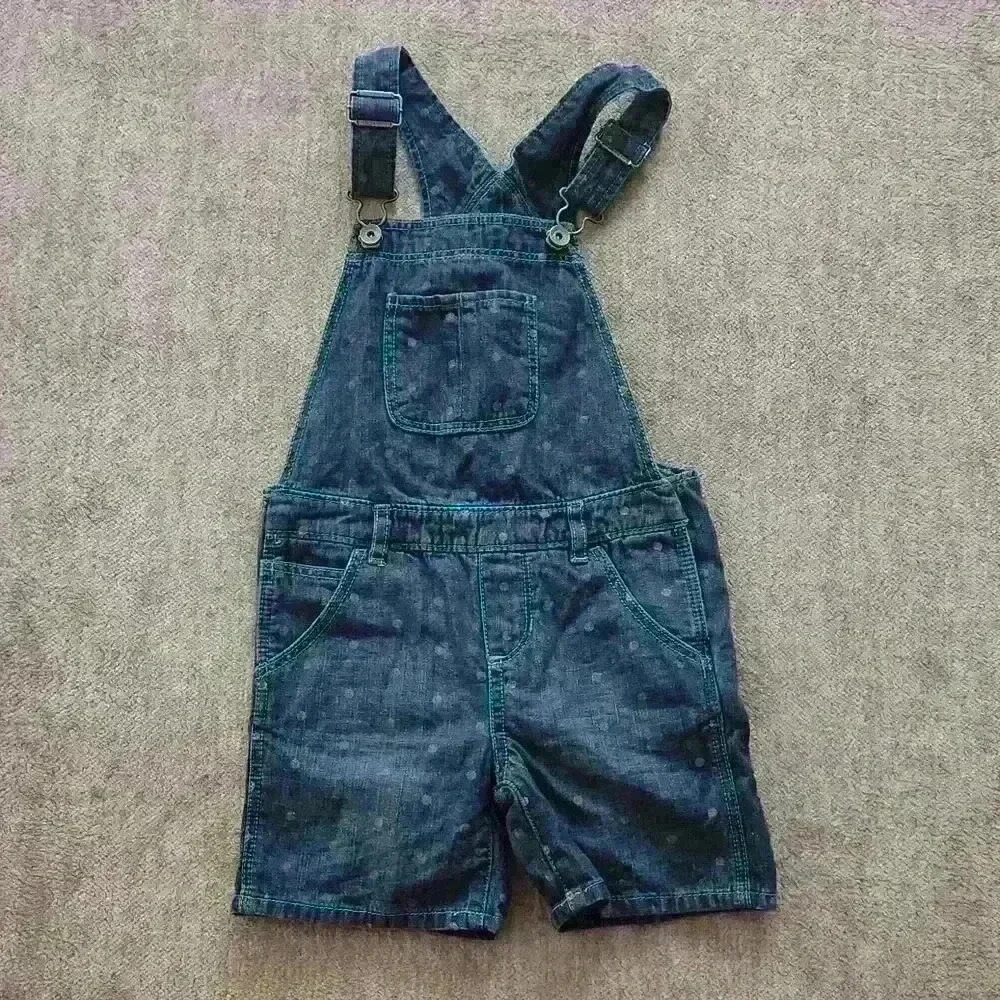 Baby  gap navy Blue Jean Overall shorts US 5
